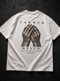 Camiseta streetwear cristã branca